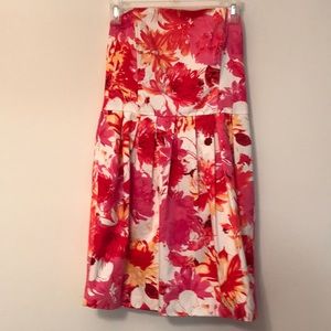 Sans Souci Strapless Floral Dress